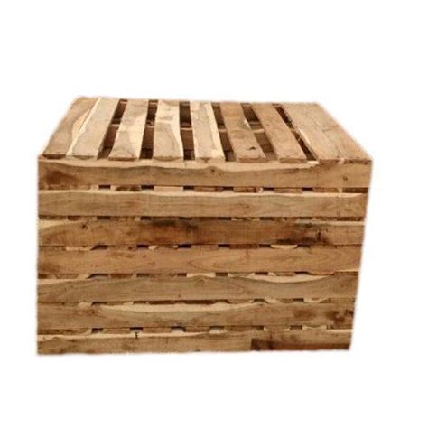 Wood Rectangular Way Wooden Pallet Box With Capacity Of Kg At