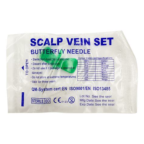 Flexible Tube Infusion Scalp Vein Set With Double Wings Single Wing