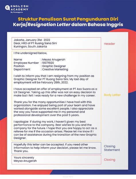 Detail Contoh Surat Resign English Koleksi Nomer 44