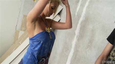 Red Lingerie On Busty Blonde Paige Ashley