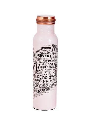 Gauransh Enterprises Polished White Meena Print Copper Bottle Capacity