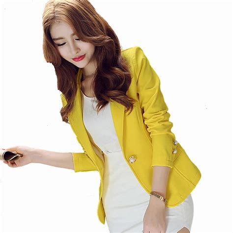 Spring Blazer Women Autumn Candy Plus Size Korean Office Womens Jackets