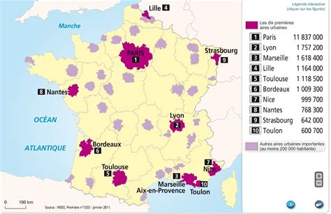 Infos Sur 10 Plus Grandes Aires Urbaines De France Vacances Arts