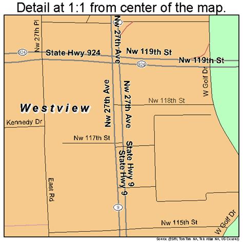 Westview Florida Street Map 1276950