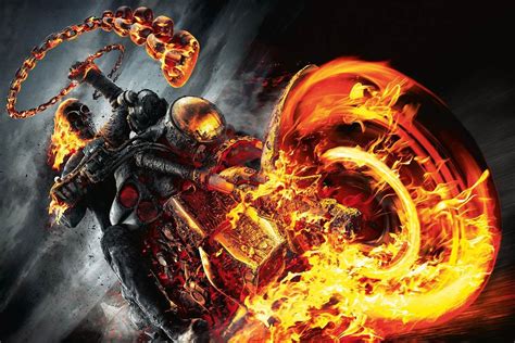 Motoqueiro Fantasma Ghost Rider Poster Em Lona 60x90cm R 4986