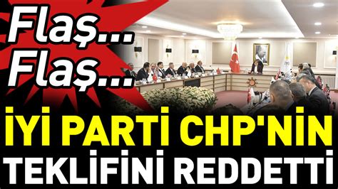 Son Dakika Y Parti Chp Nin Teklifini Reddetti