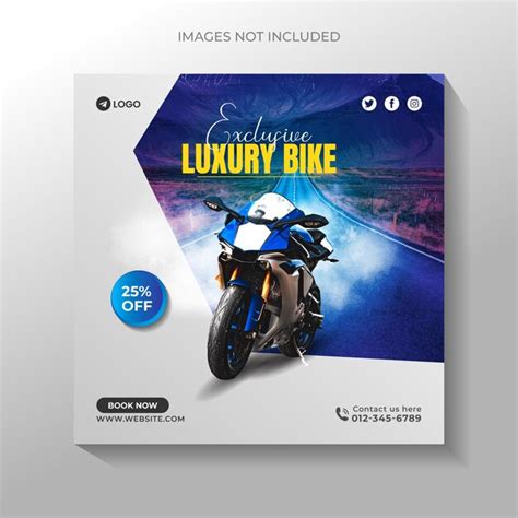 Premium Vector New Motorcycle Sale Social Media And Bike Riding Social Media Post And Bike