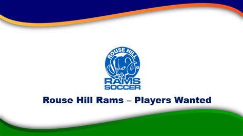 Rouse Hill Rams Players Wanted Hills Football Association