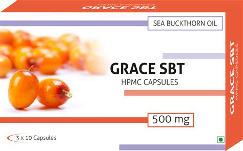 Nutra Grace Sea Buckthorn Oil Capsule 500 Mg Packaging Size 30