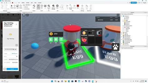 How To Make A Easy Egg Hatching System In Roblox Studio Youtube