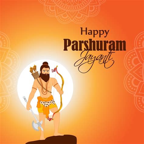 Premium Vector | Vector illustration of Happy Lord Parshuram Jayanti ...