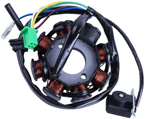 Buy CNCMOTOK Ignition Stator Magneto DC 8 Pole 5 Wire Coil For GY6 49cc