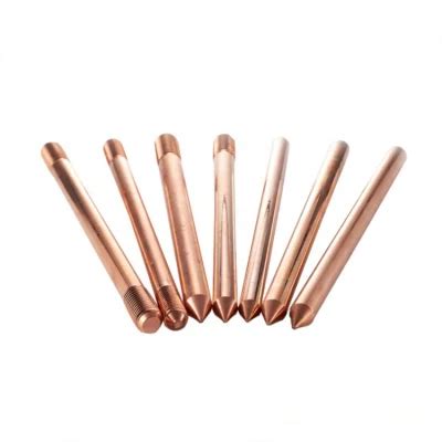 Solid Copper Bonded Earth Rod Price Copperweld Clad Steel Ground Rod