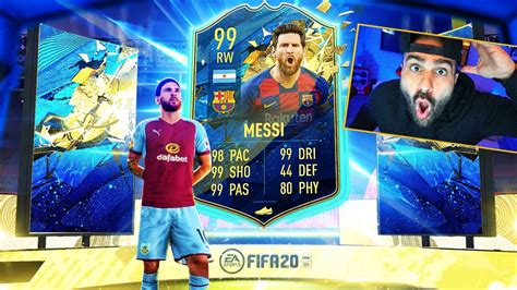 Omg 99 Tots Messi Fifa 20 Ultimate Team Youtube