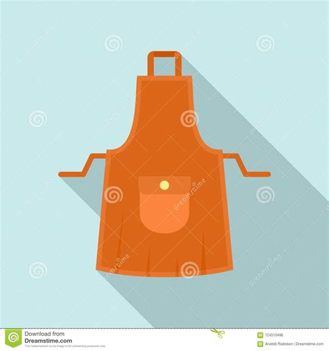 Icono Del Delantal Del Ama De Casa Estilo Plano Stock De Ilustraci N