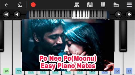 Po Nee Po Easy Piano Notes Moonu3 Youtube