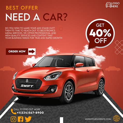 Car Sales Poster On Behance