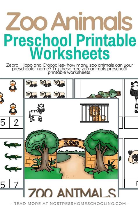 Zoo Animals Printable Worksheets And Resources (Pre-k) | Printable ...