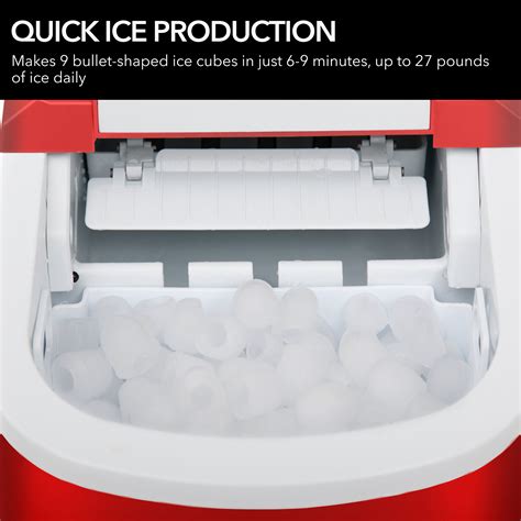 Portable Ice Maker IMC 270MR Metallic Red Whynter