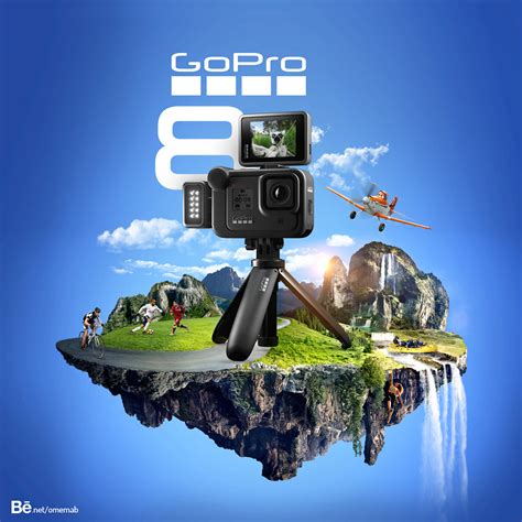 Gopro 8 Advertisement Manipulation Action Camera Behance