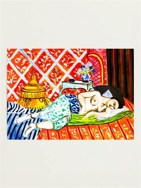 Henri Matisse A Nude Lying On Her Back Photographic Print For