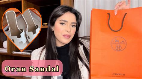 UNBOXING HERMÈS Oran Sandal Blanc YouTube