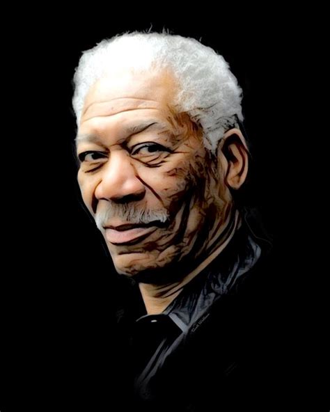 Morgan Freeman Portrait Digital Art By Scott Wallace Digital Designs