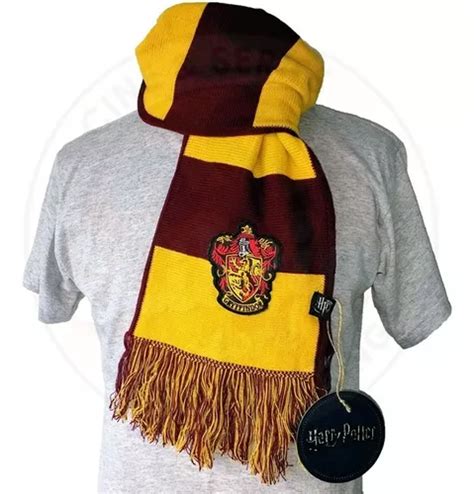 Bufanda De Gryffindor Original Rayada C Escudo Harry Potter En Venta En