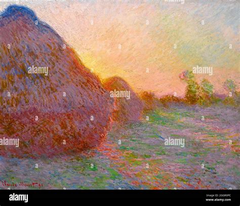 Claude Monet Kunstwerk Mit Dem Titel Meules Or Haystacks