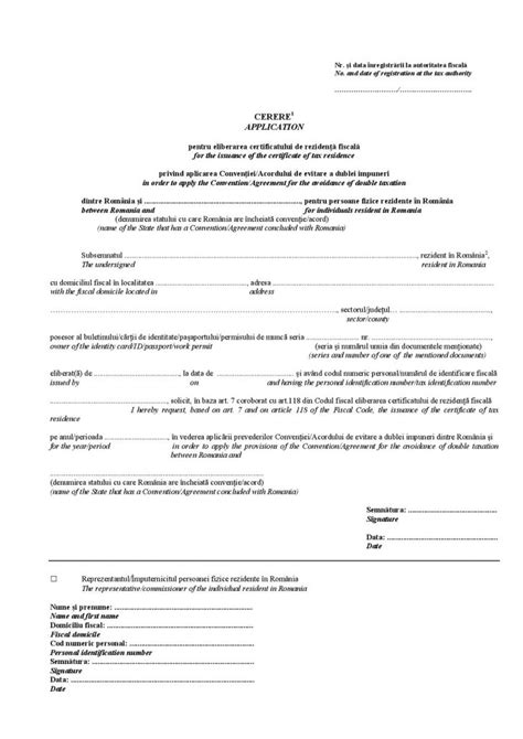 Certificat De Rezidenta Fiscala Ce Este Si Cum Il Obtii