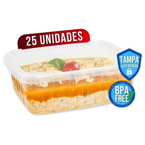 Pote Descart Vel L Freezer Microondas Marmita Fitness Un Submarino