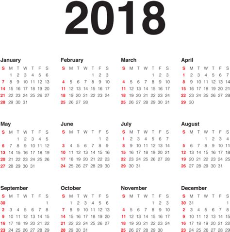 Blank Calendar 2018 Monthly Calendars Free Printable 2018 Calendar