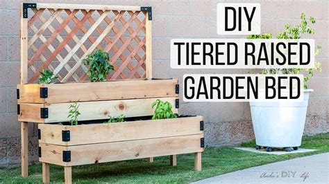 Diy Tiered Raised Garden Bed How To Build Youtube