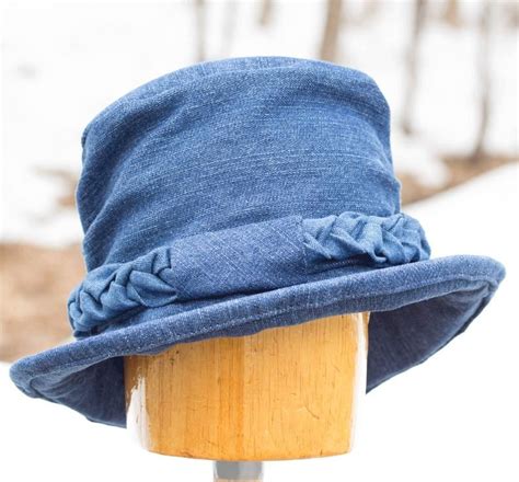 Pin By Christie Of Luvncrafts On Great Handmade Hats Denim Wide Brim