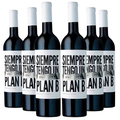 Vinho Tinto Siempre Tengo Un Plan B Bonarda 750ml Caixa 6