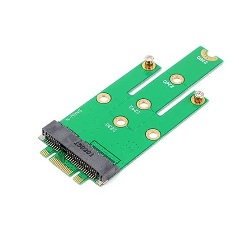 New Msata Mini Pci E Ssd To Ngff M B Sata Interface Adapter