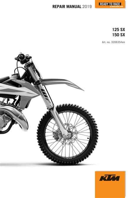 2019 Suitable For 2020 2021 Ktm 125 150 Sx Service Repair Manual