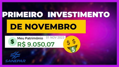 PRIMEIRO INVESTIMENTO DE NOVEMBRO COMPRANDO FUNDO IMOBILIÁRIO AÇÕES E