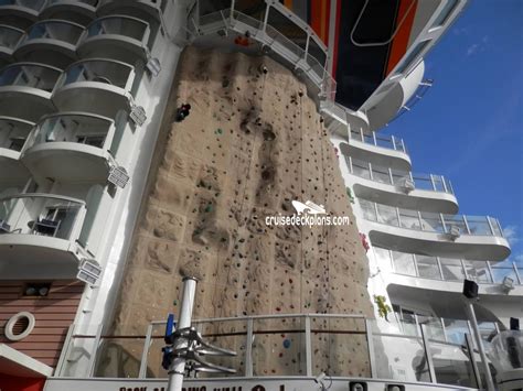 Allure Of The Seas Rock Climbing Wall Pictures