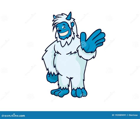 Detailed Friendly And Attractive Yeti Mascot And Character Illustration