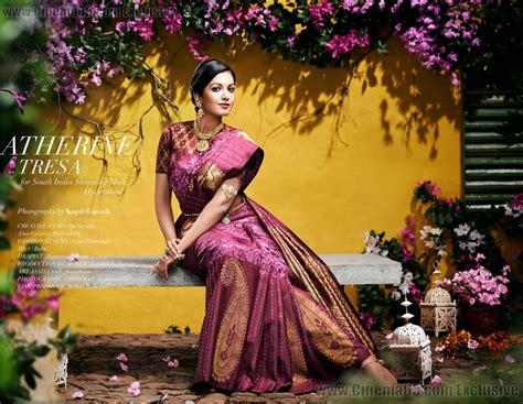 Catherene Theresa Exclusive Traditional Photoshoot Hot Photos In Saree