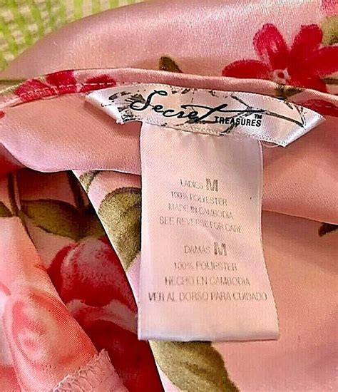 Secret Treasures Satin And Chiffon Chemise M Negligee N Gem