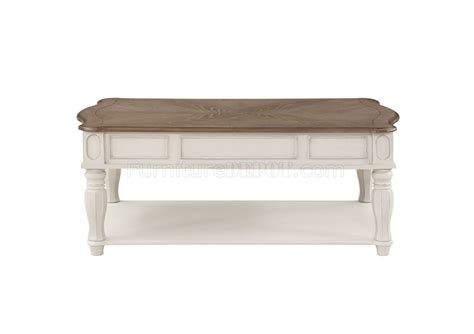 Florian Coffee Table 3pc Set Lv01662 In Antique White By Acme