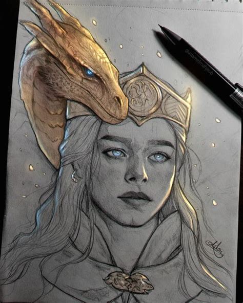 Adam Almahjoub On Instagram Rhaenyra And Syrax 🐉💛 From House Of The