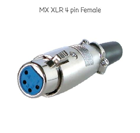 Mx XLR 4 Pin Female Connector At Rs 250 Piece XLR Cable Connector In