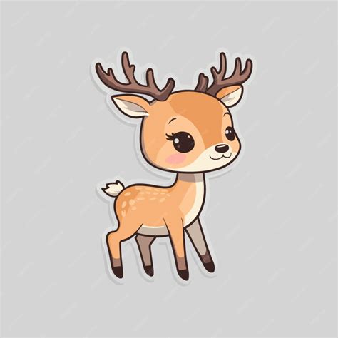 Premium Vector Deer Cartoon Vector