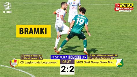 Tv Nsk Pl Bramki Ks Legionovia Legionowo Mks Wit Nowy Dw R Maz