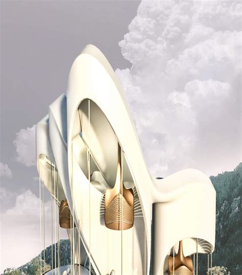 An Artistic Rendering Of A Futuristic Building