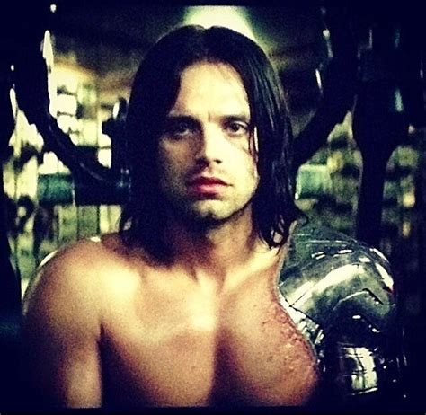 Bucky Barnes Winter Soldier Sebastian Stan Shirtless Bucky