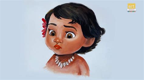 How To Draw Moana Ii Disney Princess Drawing Ii Artjanag Youtube